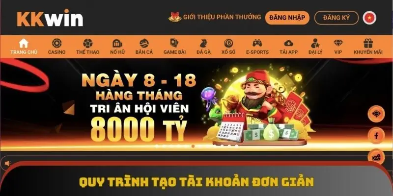 Quy trình tạo tài khoản đơn giản
