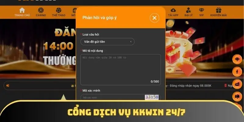 Cổng dịch vụ KKWIN 24/7 Cổng dịch vụ KKWIN 24/7