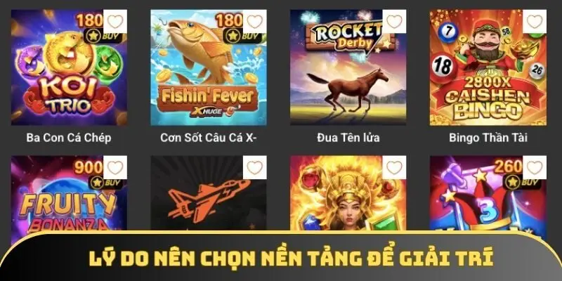 Lý do nên chọn nền tảng để giải trí Lý do nên chọn nền tảng để giải trí
